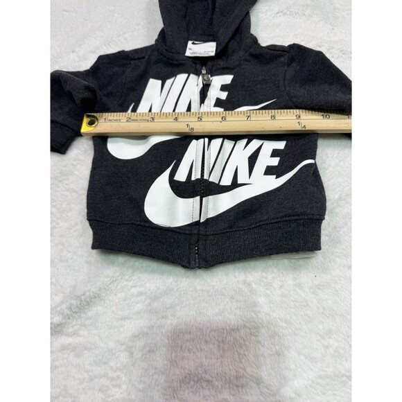 Nike‎ Jacket Baby Sz 3 Months Black Hood Full Zip Unisex 52-56 Cm EUC - Picture 8 of 11